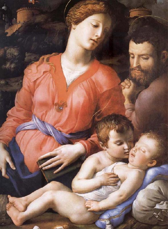 Agnolo Bronzino The Sacred Family Second half of the century XVI oil painting image